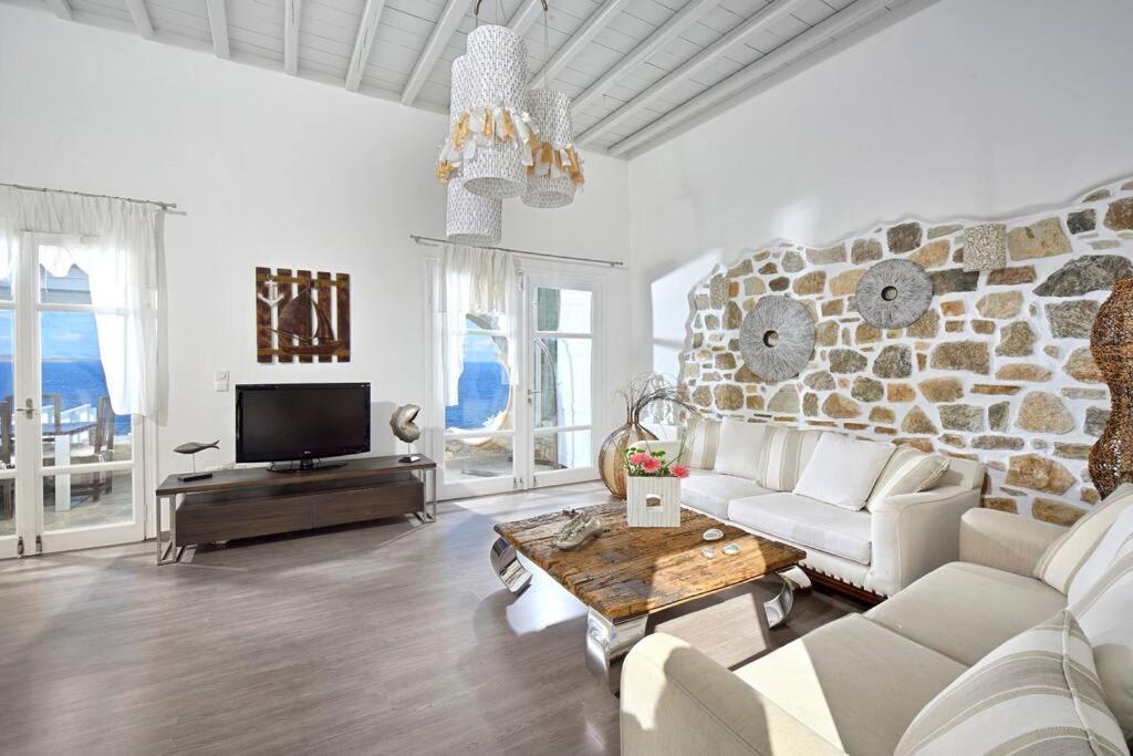 Mykonos Sea View Luxury Villa By Calypso Sunset Villas Mykonos Town 외부 사진