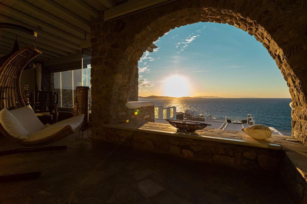 Mykonos Sea View Luxury Villa By Calypso Sunset Villas Mykonos Town 외부 사진