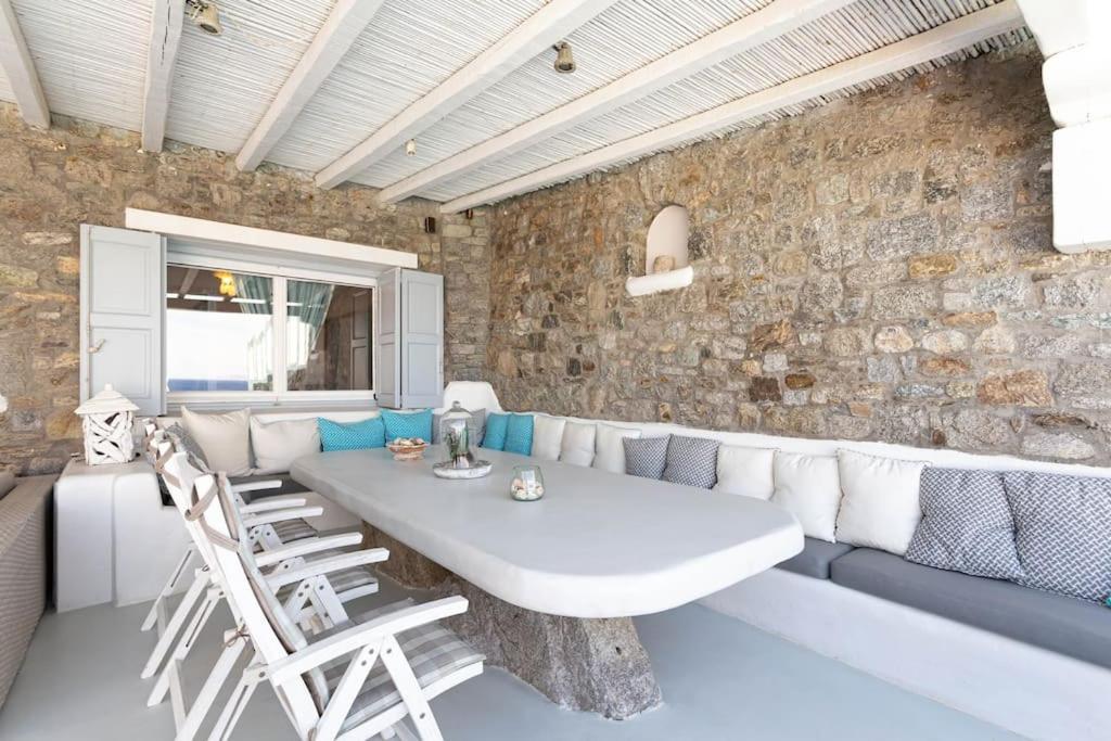 Mykonos Sea View Luxury Villa By Calypso Sunset Villas Mykonos Town 외부 사진