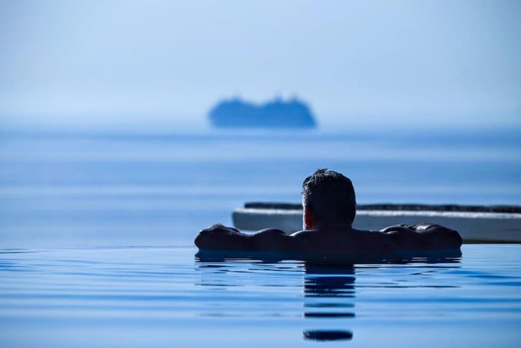 Mykonos Sea View Luxury Villa By Calypso Sunset Villas Mykonos Town 외부 사진