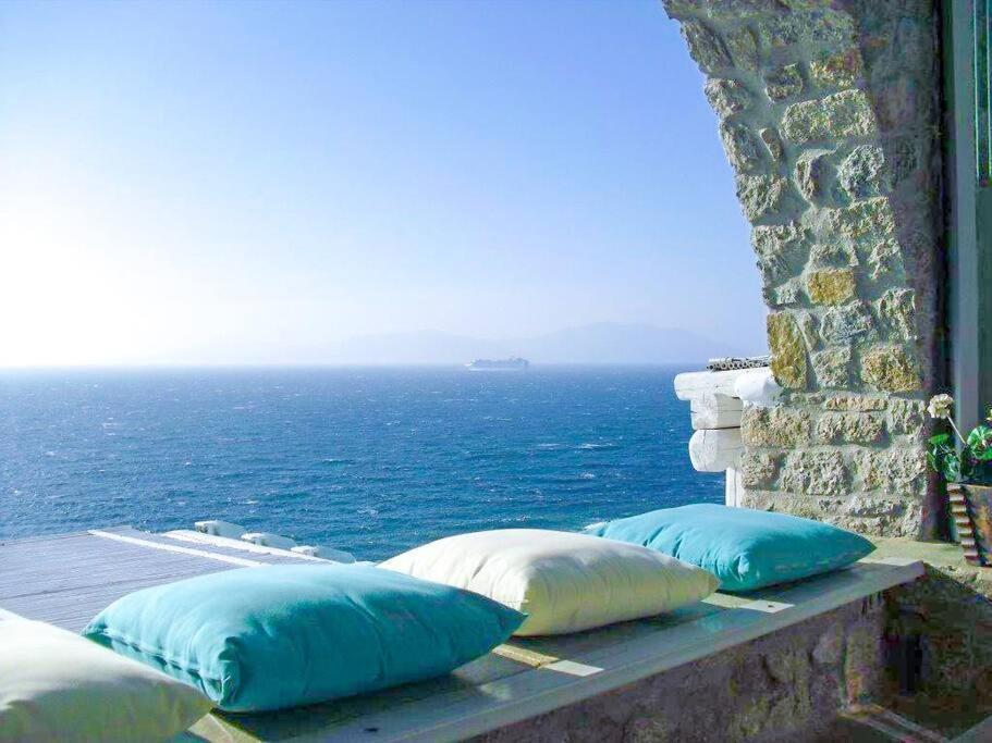 Mykonos Sea View Luxury Villa By Calypso Sunset Villas Mykonos Town 외부 사진