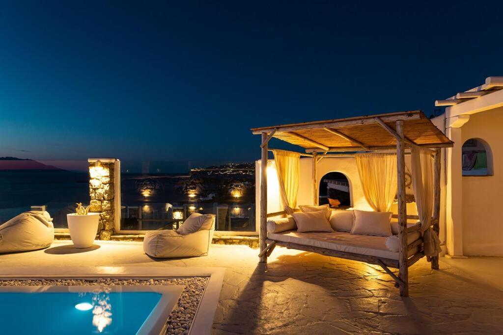 Mykonos Sea View Luxury Villa By Calypso Sunset Villas Mykonos Town 외부 사진